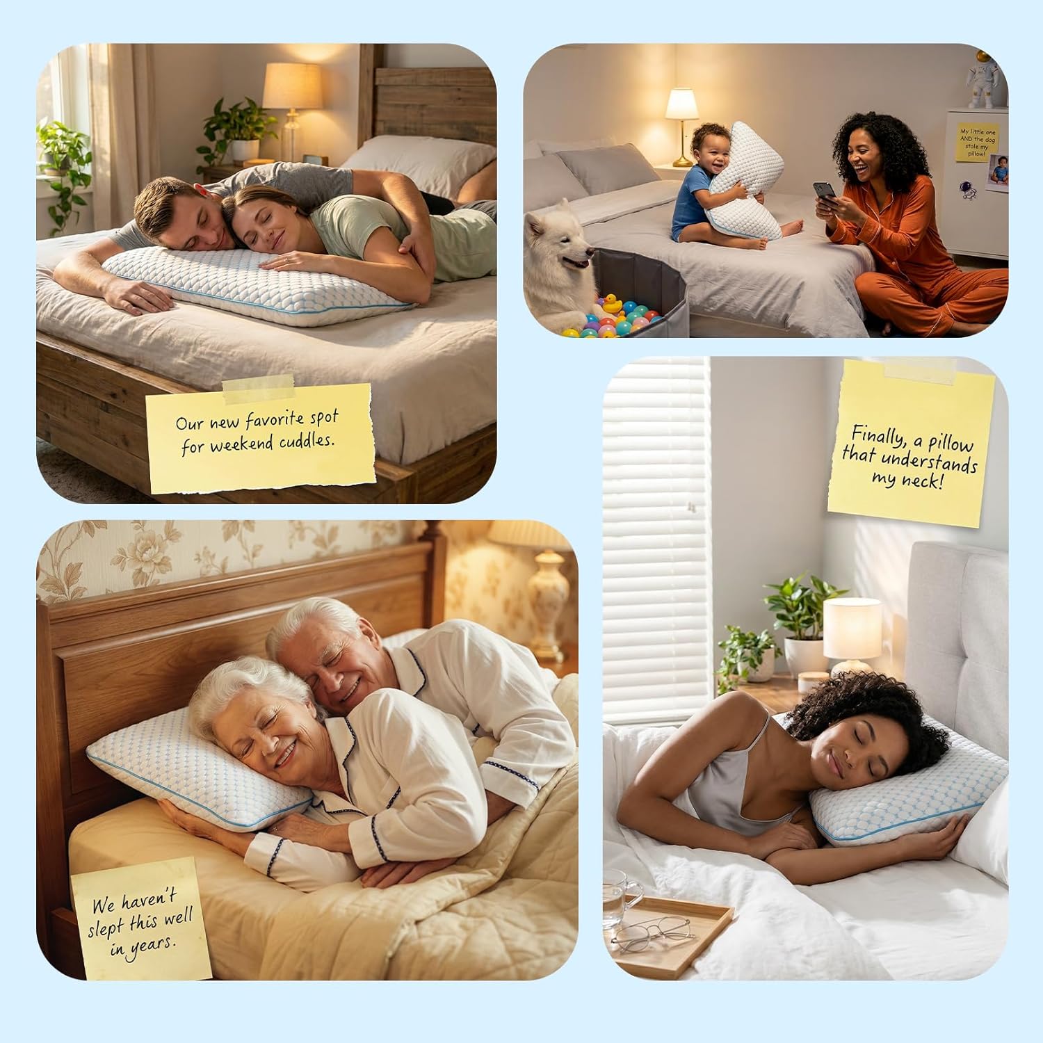 Iwacool Flat Pillow for Stomach and Back Sleepers, Ultra Thin Pillow for Sleeping, Cooling Gel Stomach Sleeping Pillows for Shoulder N…