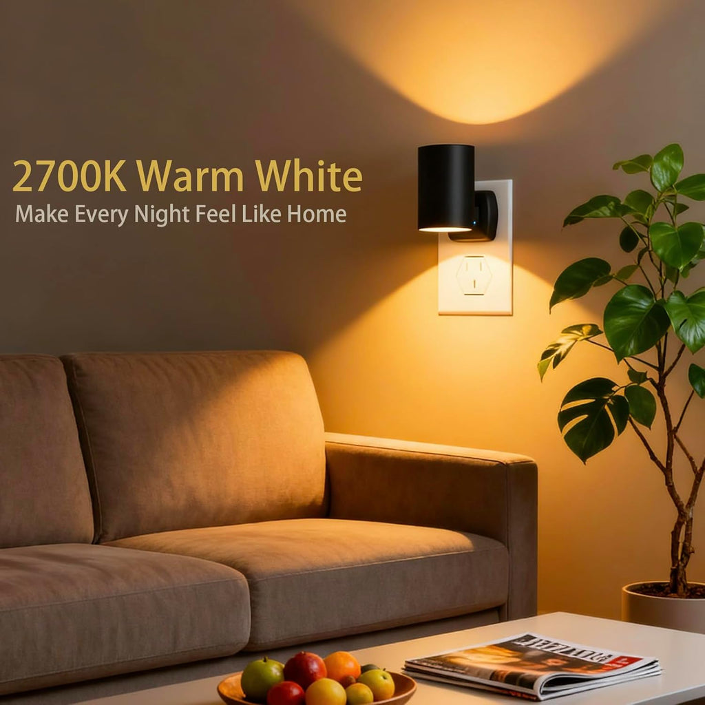 Night Lights Plug into Wall: ETL Certified Soft White 2700K Dusk to Dawn Sensor Dimmable LED Plug in Night Light for Hallway Bedroom…