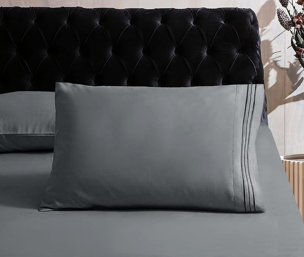 MocassiLuxuryBedding Mocassi King Sheet Set - Luxury Hotel 1800 Premier Bedding Sheets & Pillowcases - Ultra Soft Breathable & Cooling Bed…