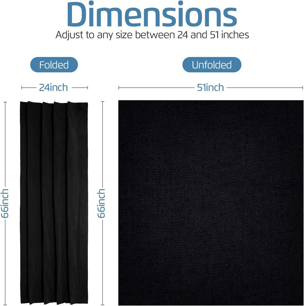 Portable Blackout Curtain with Suction Cups - Premium Easy Install Shade No Tools Required - Temporary Blinds, Perfect for Baby Nursery…