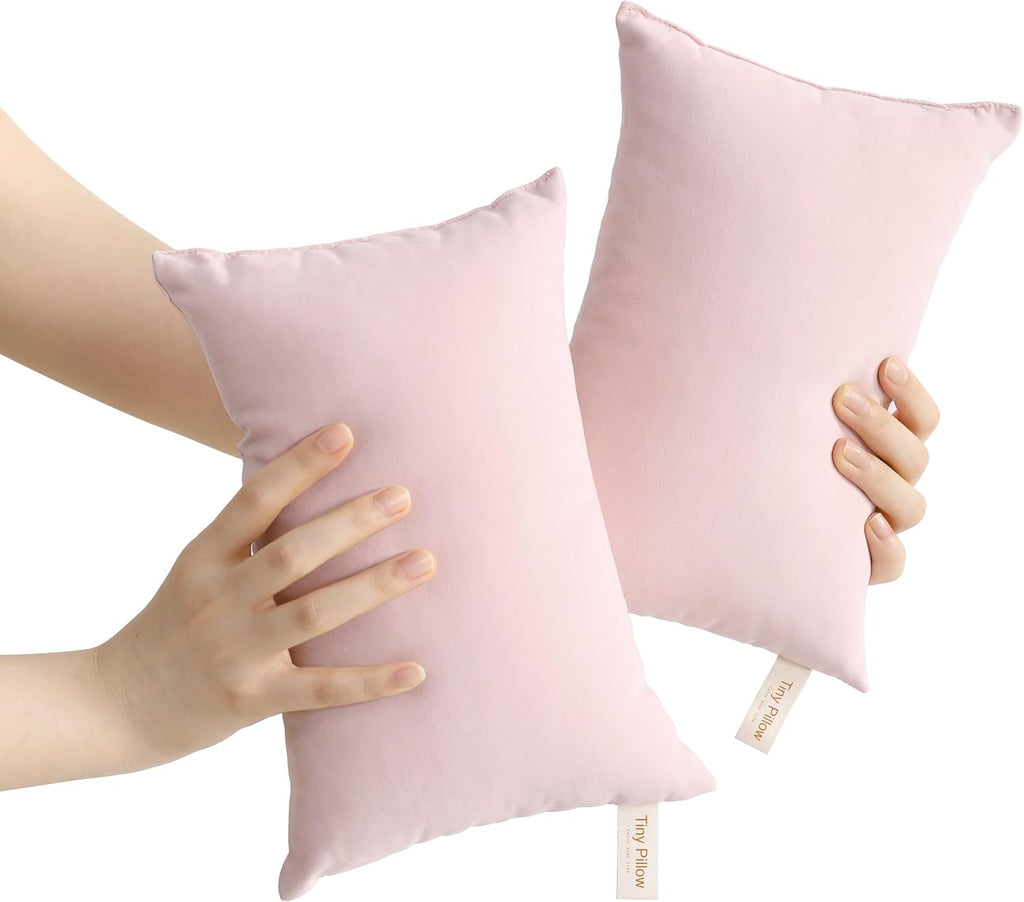 BEDSUM Tiny Pillows, 11x7 Mini Microfiber Small Pillow for Neck and Lumbar Support - Machine Washable Cushion for Office Desk…