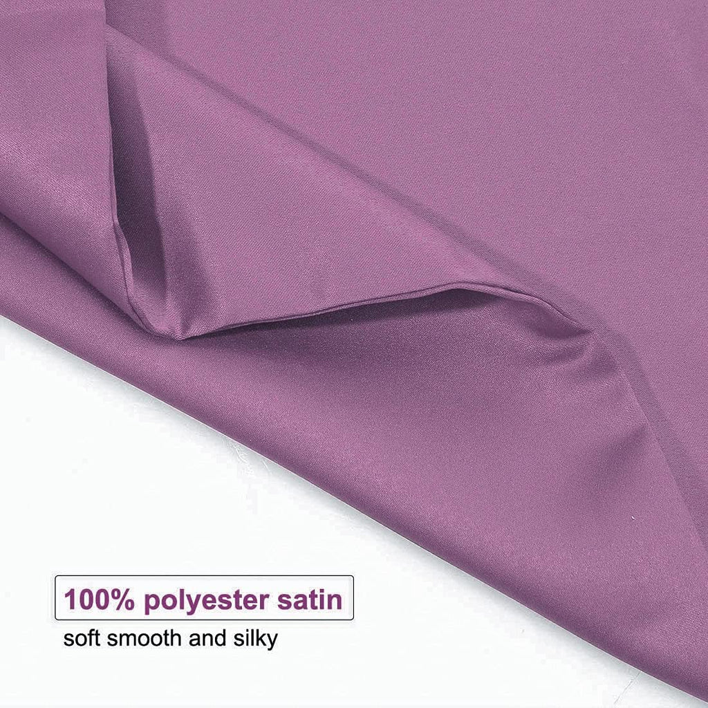 uxcell King Satin Pillowcase with Zipper, Super Soft and Luxury, Silky Pillow Cases Covers Set of 2, 21"x37", Mauve