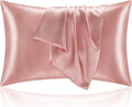 Bedelite Satin Pillowcase for Hair and Skin, Super Soft and Cooling Similar to Silk Pillow Cases 2 Pack with Envelope Closure, Gift for Wom…