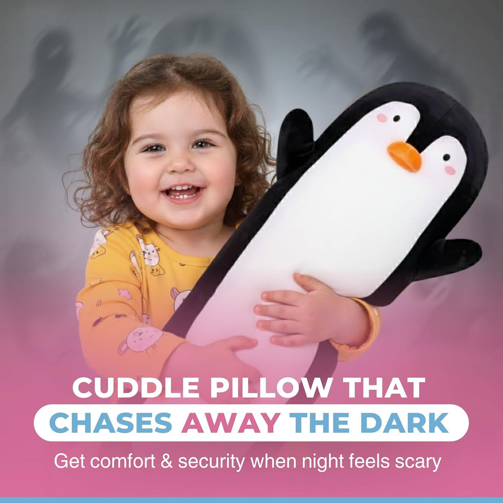 CuddlePaws Cuddle Paws Penguin Plush Body Pillow for Kids | Long Stuffed Animal Cuddle Pillow | Soft Hugging Toy | Plushie Gift for Girls &…