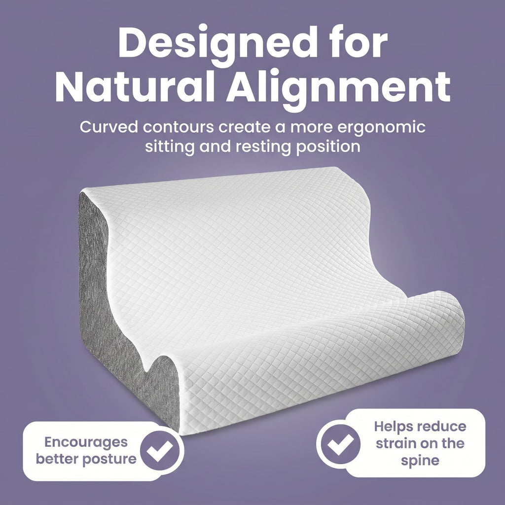 ZerOra Reading Pillow for Sitting Up in Bed Rest, Lumbar Neck Support Pillow with Back Support, Home Bedroom Sofa Dorm Essentials for…