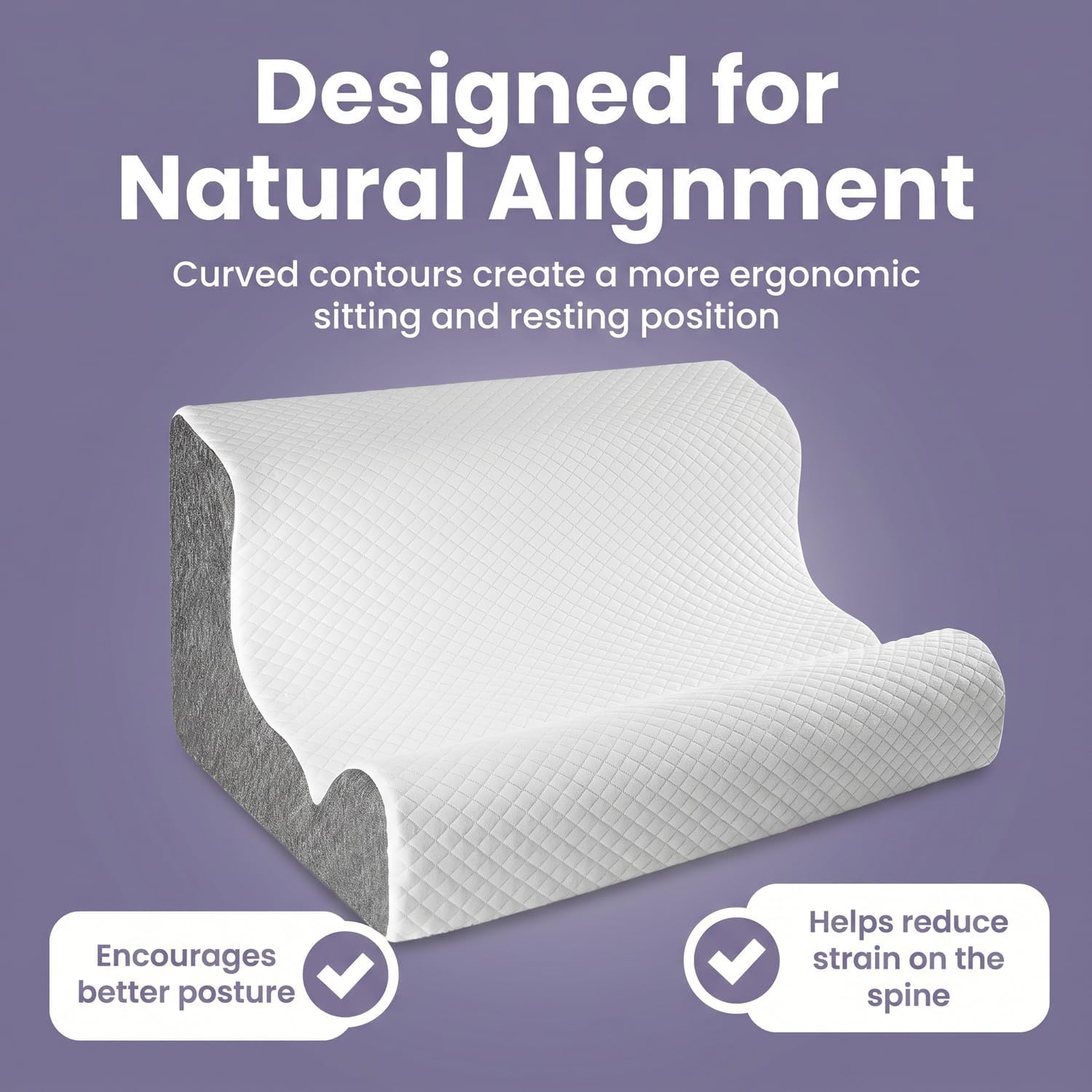 ZerOra Reading Pillow for Sitting Up in Bed Rest, Lumbar Neck Support Pillow with Back Support, Home Bedroom Sofa Dorm Essentials for…