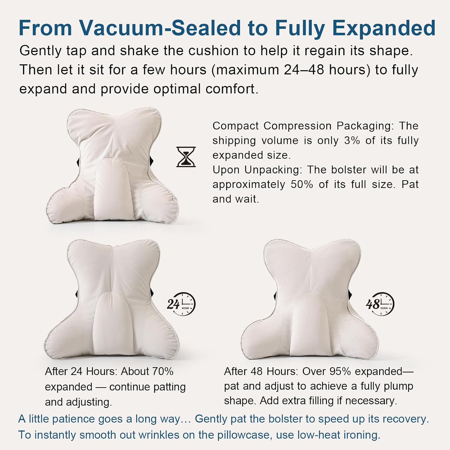 Lumbar Support Pillow(Pat. Pend) – Multi-Functional Ergonomic Back Cushion for Sofa Chair, Car Seat & Sofa, Reading Pillow with Firm…