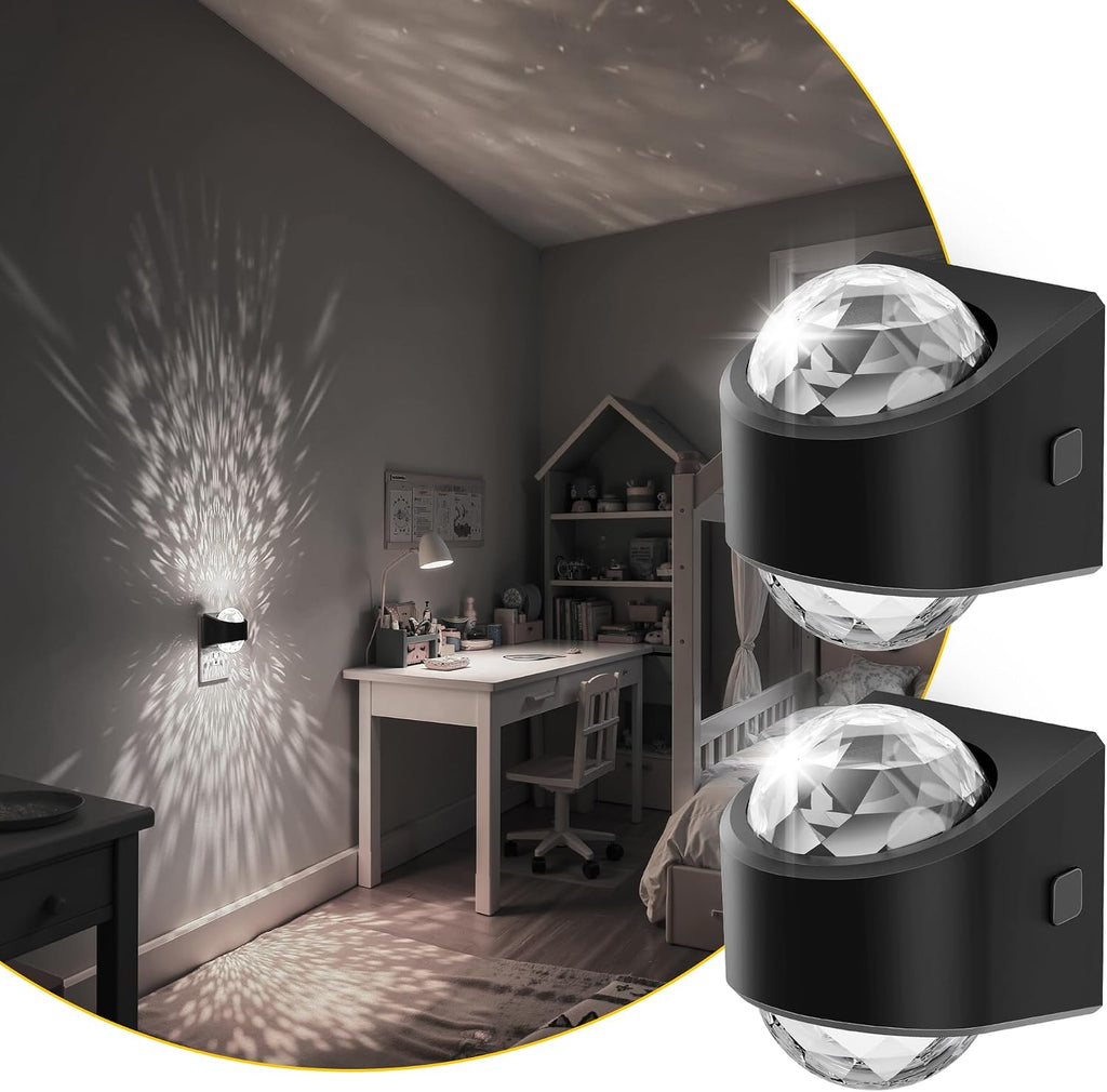 L LOHAS LED Night Lights Plug into Wall 2 Pack, Night Light for Kids with Dusk to Dawn Sensor,5000K Daylight White Projector Light for…