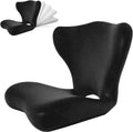 Yoobebest Adjustable Backrest Memory Foam Lumbar Support Pillow, Back Support Cushion for Office Chair, Home, Meditation on Floor, Lower Back…