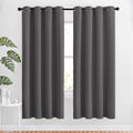 Nicetown Blackout Thermal Curtains Panels 72 inch Length - Grommet Noise Reducing Room Darkening Solid Window Drapes for Bedroom/Living Roo…