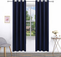 Pickluc Deep Navy Blackout Curtains 84 Inch Length 2 Panel Set, Solid Grommet Drapes for Bedroom or Living Room, Light Blocking and Thermal…