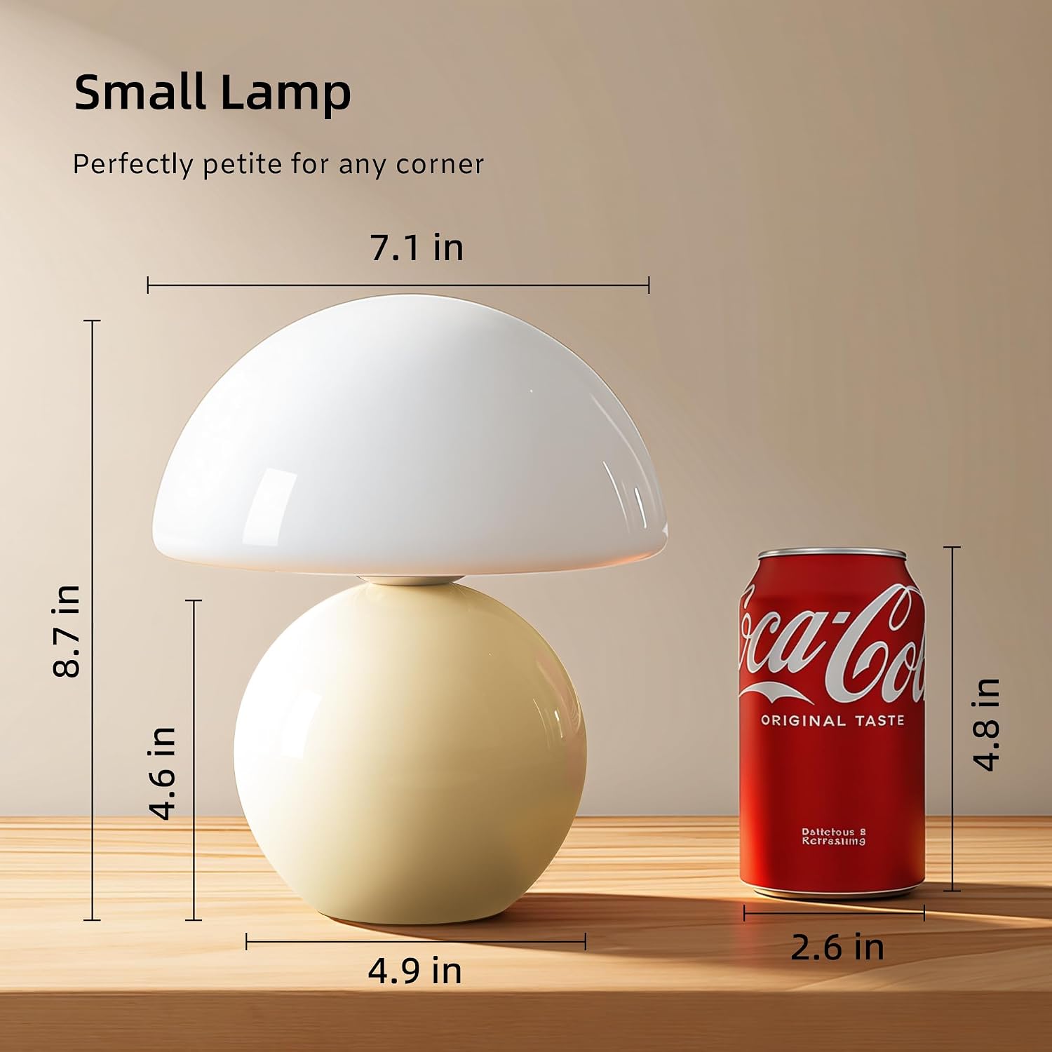 Dawnwake Mushroom Lamp Table Lamp for Bedroom, Desk Bedside Small Lamps for Living Room Night Stands, Mushroom Decor Cute Mini Modern Mid…