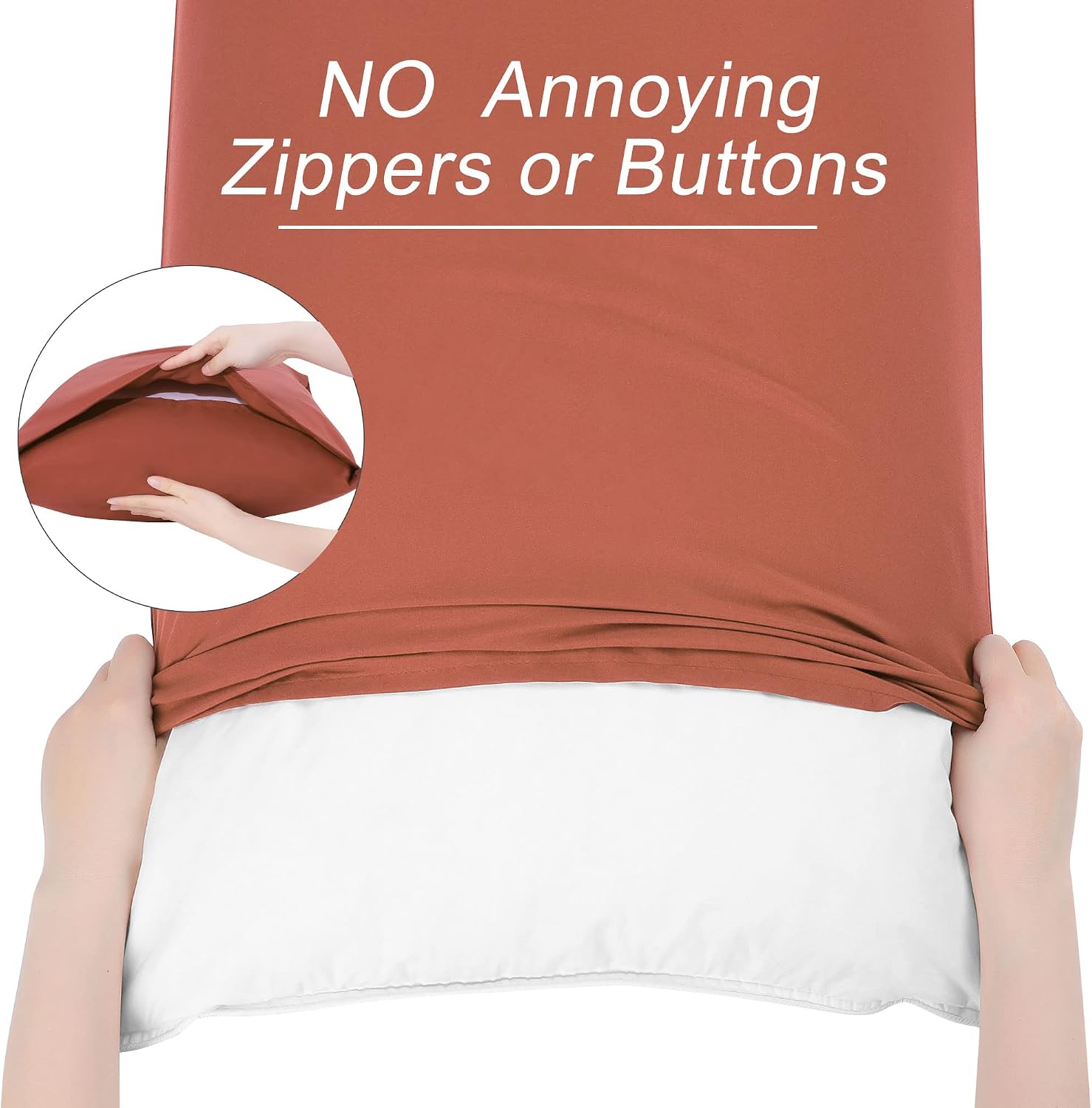 uxcell 100% Microfiber Body Pillow Cover | 1800 Thread Count Pillowcase | Soft Pillow Case with Envelope Closure | 90 GSM Ployester | No Wr…