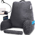 Homie Reading Pillow with Reading Light and Wrist Support, Has Arm Rests, and Back Support for Bed Rest, Lounging, Reading, Working on…