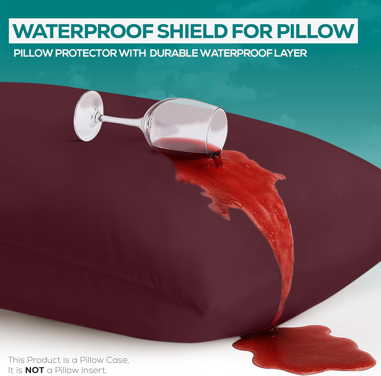 Utopiabedding Utopia Bedding 100% Waterproof Pillow Protectors with Zipper Standard Size (Set of 2), Bed Bug and Dust Mite Proof Zippered P…