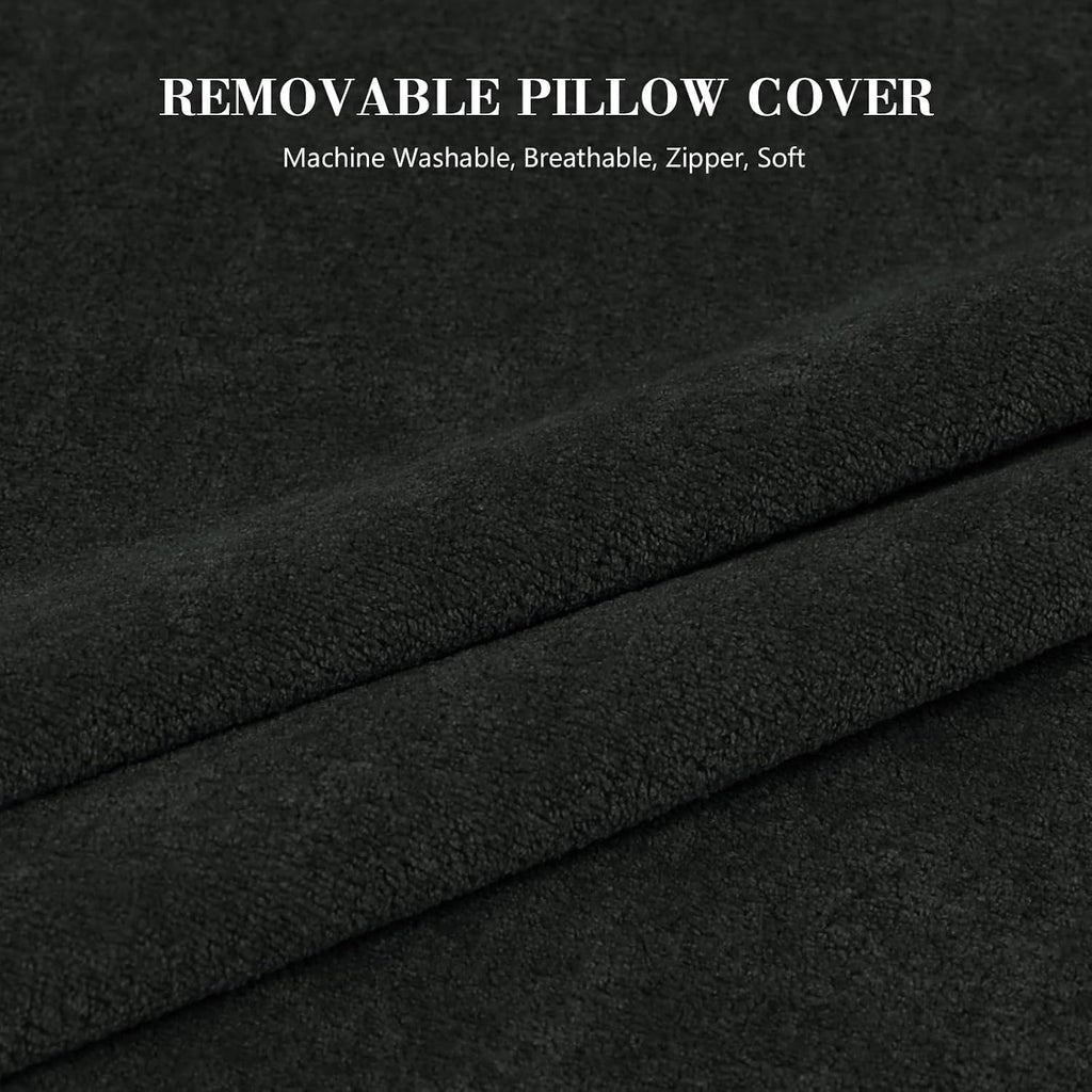 Tanyoo Back Pillow for Bed Sitting Up, Upright Pillows for Sleeping & Lumbar Relief, Dual-Layer Back Support Pillow with Adjustable Headres…