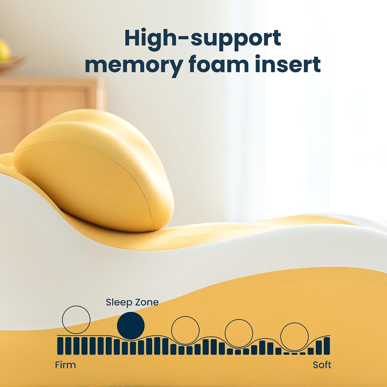 SLEEP ZONE Memory Foam Reading Pillow, Multi-Position Support Bed Pillow for Petite Adults, Reading Tools, Pillows Prone Back and Knee…