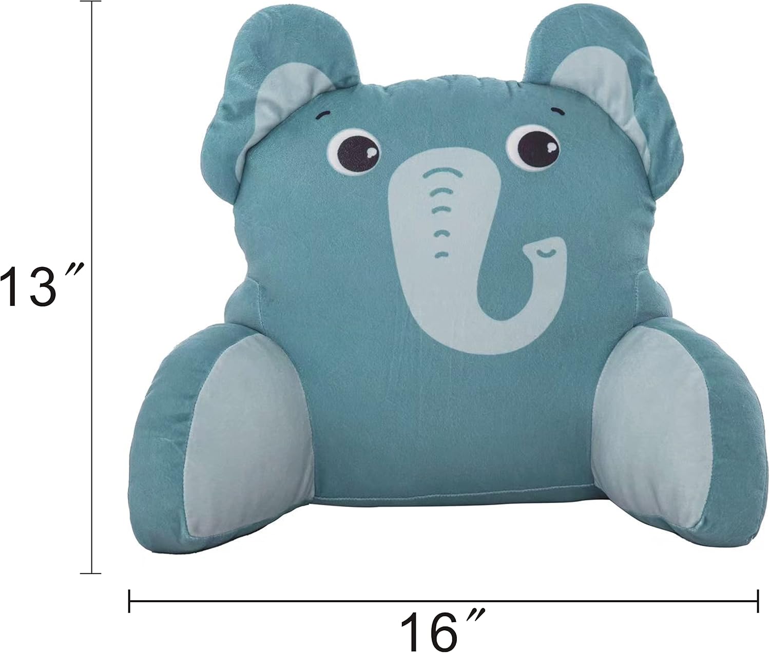 UnicornsRobots Unicorns & Robots Kids Reading Backrest Pillow with Arms, Mini Bedrest Lounge Pillow, Prop Up Elephant Bed Rest Pillows for…