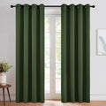 Nicetown Room Darkening Dark Green Curtains for Windows, Grommet Thermal Drapes Window Treatments Sound Reducing for Bedroom/Living Room, W…
