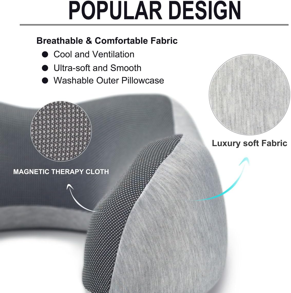 napfun Neck Pillow for Travel with Travel Pouch, Sleep Mask & Earplugs, Memory Foam Airplane Pillow for Headrest Sleep with Eyeshades…