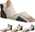 BambulexForaBetterLife 4PCS Wedge Pillow Set for After Surgery, Orthopedic Bed Wedge Pillow for Back, Sitting Up in Bed, Acid Reflux, Adju…