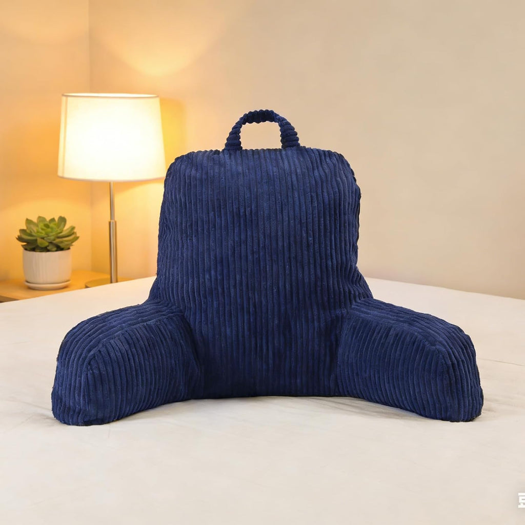 Reading Pillow for Sitting in Bed, Backrest Pillow with Shredded Memory Foam for Adult & Children, Comfy Back Support for Sofa and Floor…