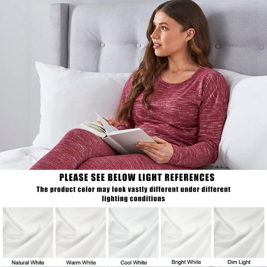 Body Cooling Pillow Cases Cover, Bamboo Rayon White Body Pillowcases with Zipper Closure, Cool and Breathable Pillow Case for Hot…