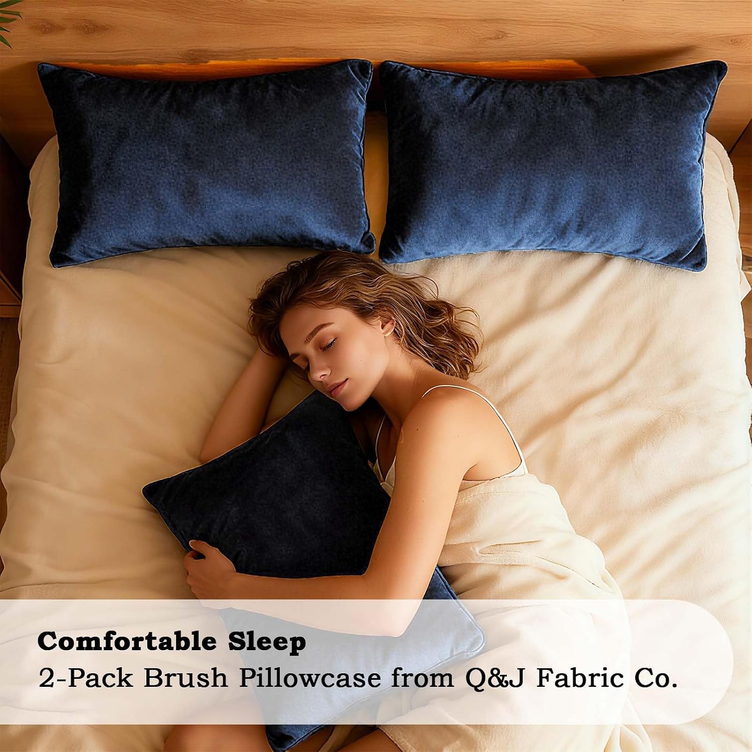QJFabricCO Q&J Fabric Co. Body Pillow Pillowcase Set of 2, Brushed Microfiber 20x54 Pillow Cases, Soft, Wrinkle-Free, Fade-Resistant, Pillow…
