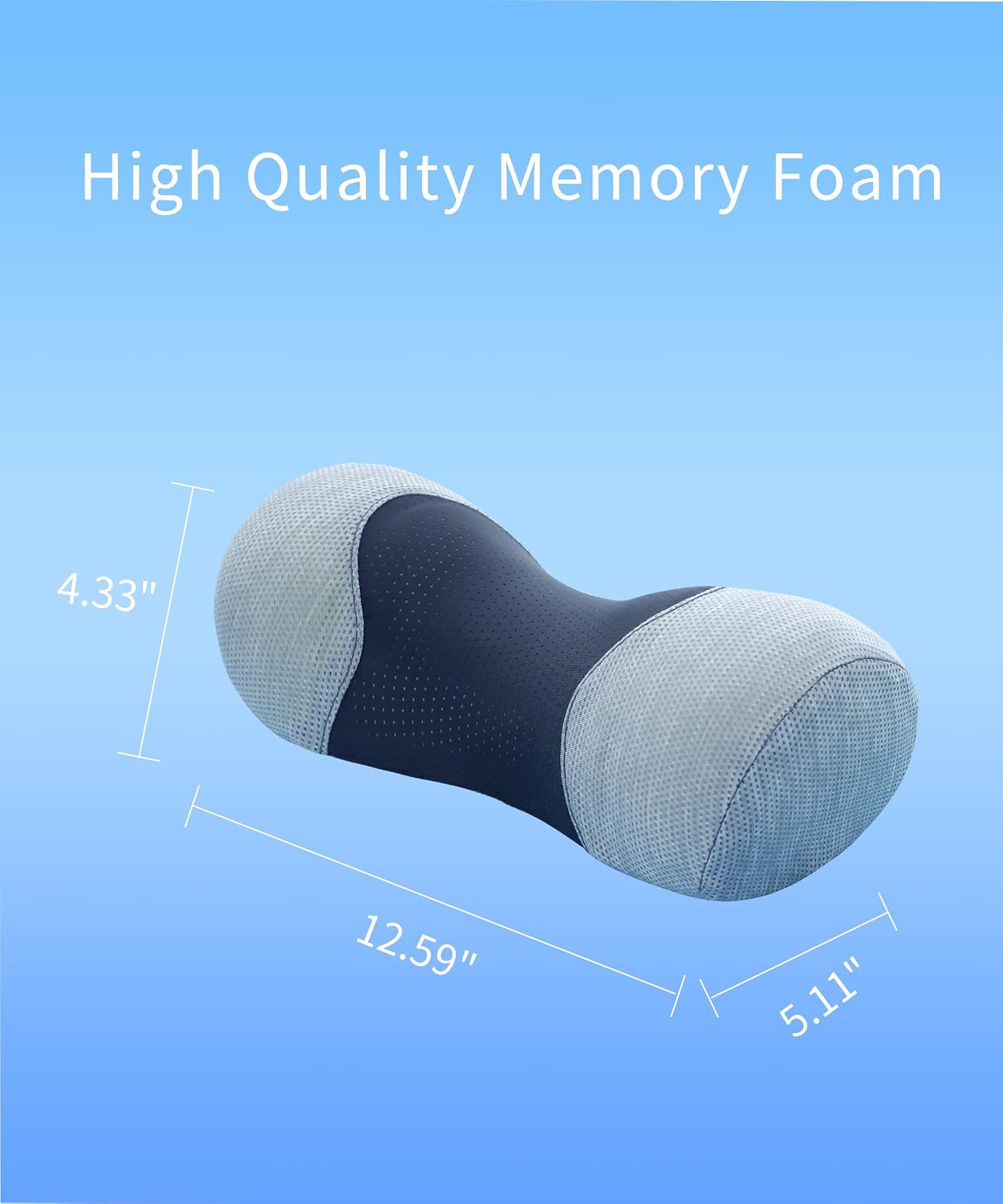 cervicalpillow Bespilow Small Neck Roll Pillow, Say Goodbye to Neck Pain, Cervical Memory Foam Pillow for Tension Muscle Relief, Contour Sup…