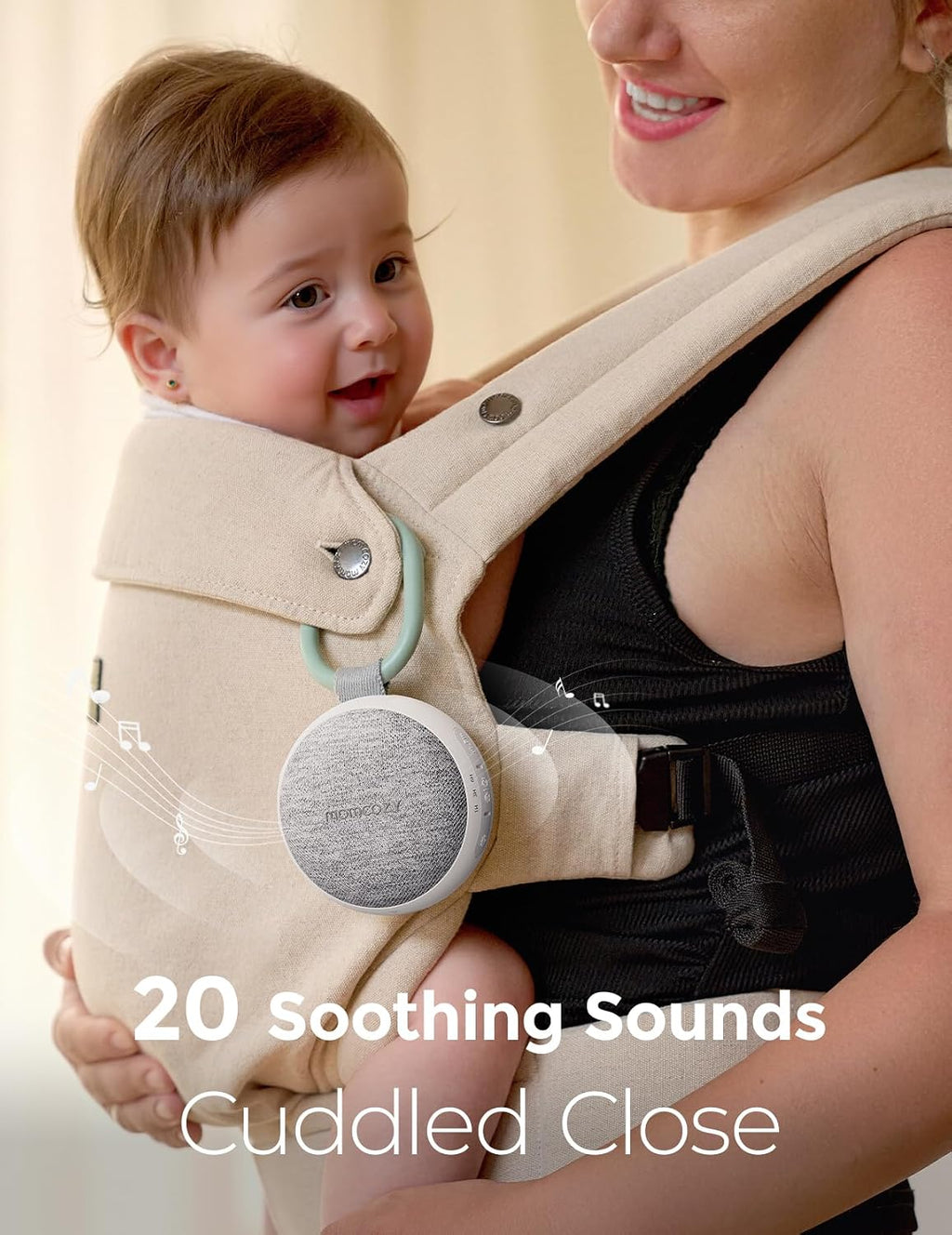 Momcozy Baby Sleep Bundle: Portable Sound Machine and App Remote Control Sound Machine, Home & Travel Sound Machines Bundle, Baby Registry,…