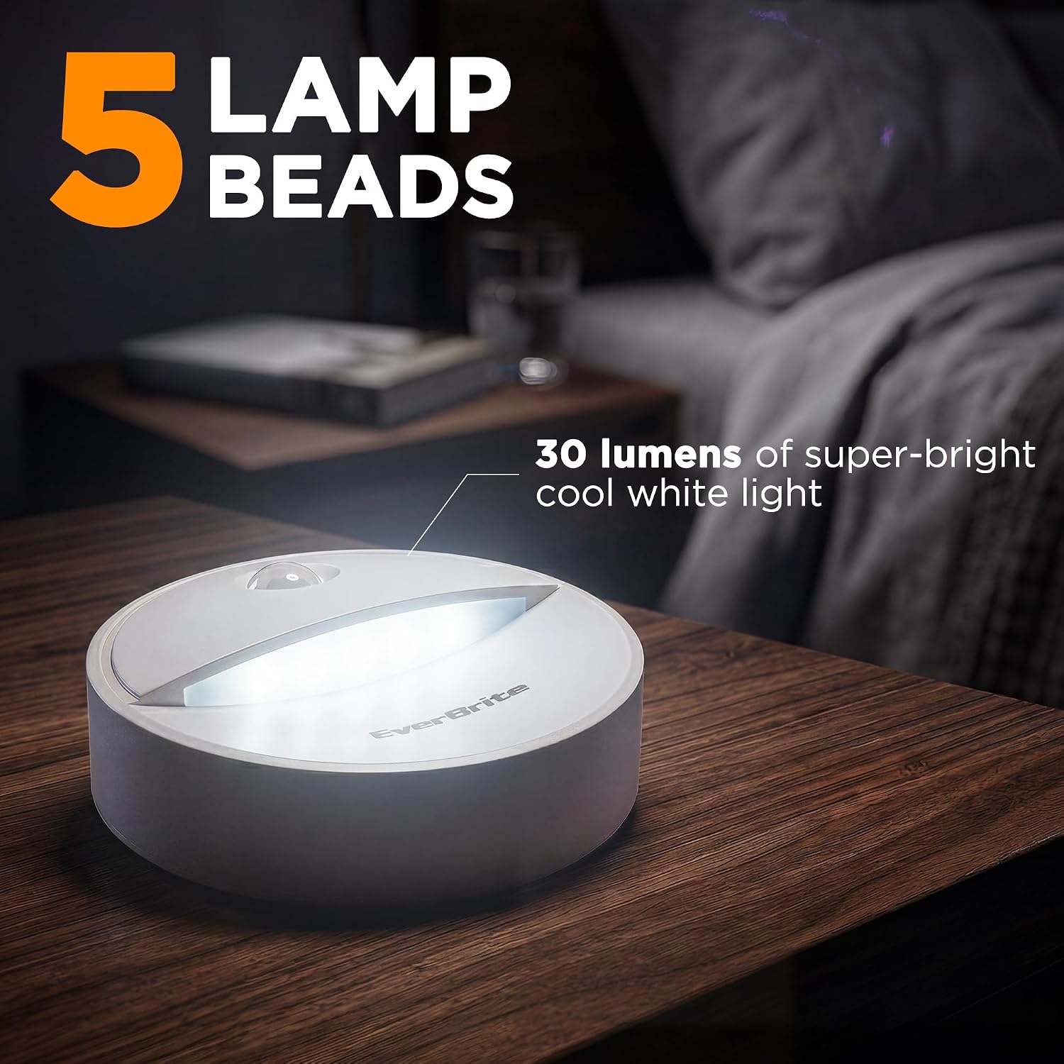 EverBrite LED Motion Sensor Night Light, Automated On & Off, Cool White Motion Activated LED Night Light for Kitchen, Bathroom, Stairs…