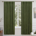 Lamit Sage Green Velvet Curtains 72 Inch Length for Living Room, Super Soft Thermal Insulated Room Darkening Panels Privacy Back Tab and Ro…