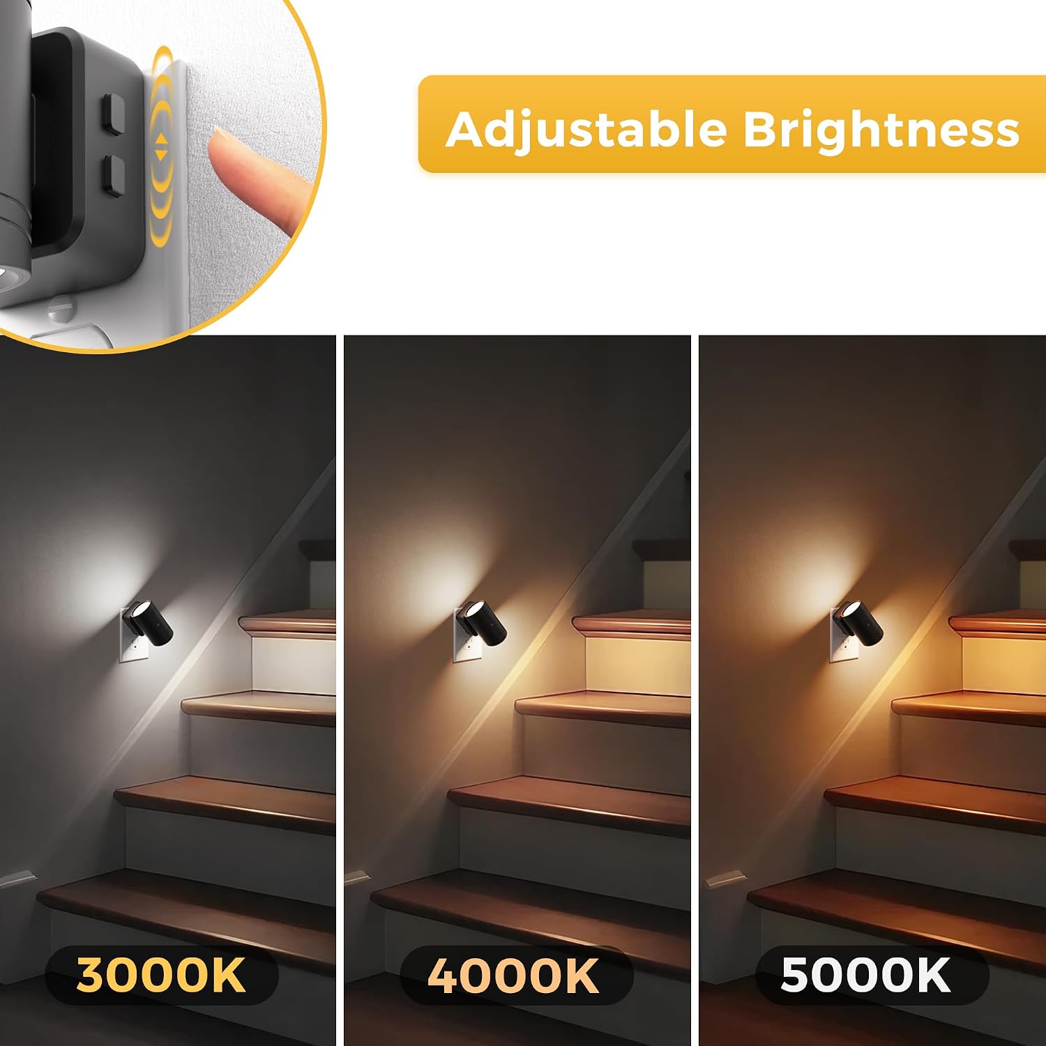 L LOHAS LED Night Light, Dimmable Night Lights Plug into Wall,2 Pack 3CCT Nightlight for Kids,180° Rotatable, 3000K/4000k/5000K…