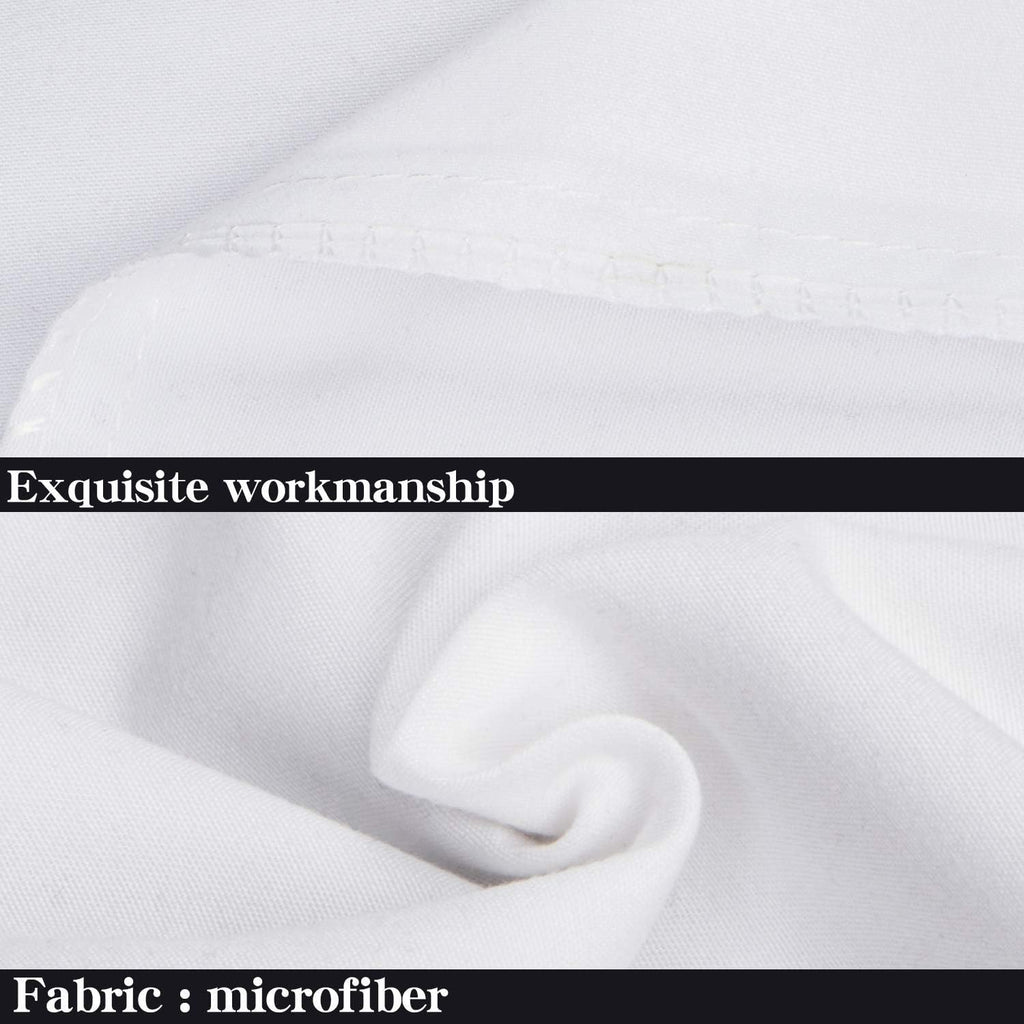 Ntbay Body Pillowcase - Brushed Microfiber 20x54 Pillowcase - Soft, Wrinkle-Free, Fade-Resistant, Stain-Resistant, White Body Pillow Cover…