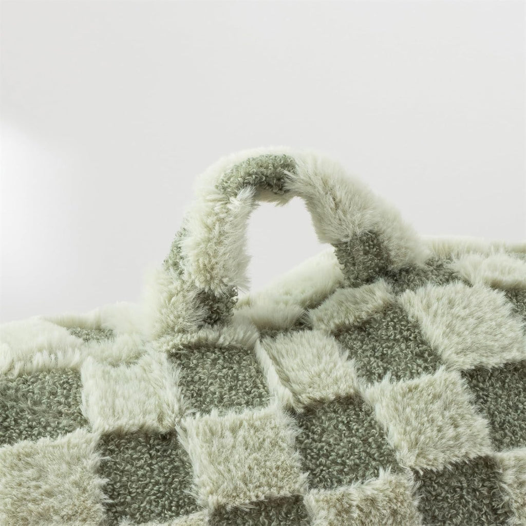 Aimuan Reading Pillow Checkered Bed Rest Wedge Backrest Checkerboard Pillow with Arms Back Support for Sitting Up in Bed Cushion Incline…