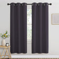 Nicetown Blackout Window Curtains 72 inches Long, Thermal Insulated Grommet Room Darkening Window Treatments for Bedroom/Living Room, Greyi…