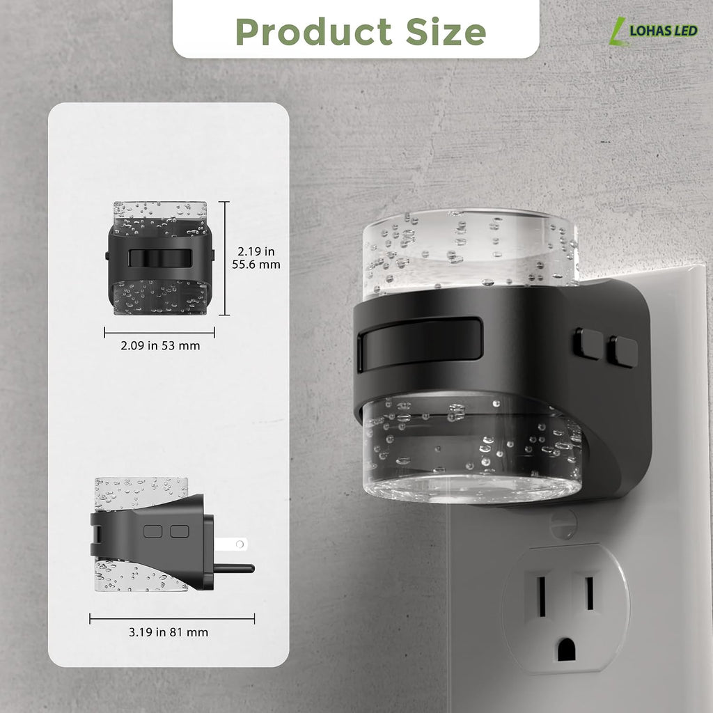 Llohasled L LOHAS LED Motion Sensor Night Light, Bubble Night Lights Plug into Wall,5CCT Color Temperature Change Night-Light, Dimmable Nigh…