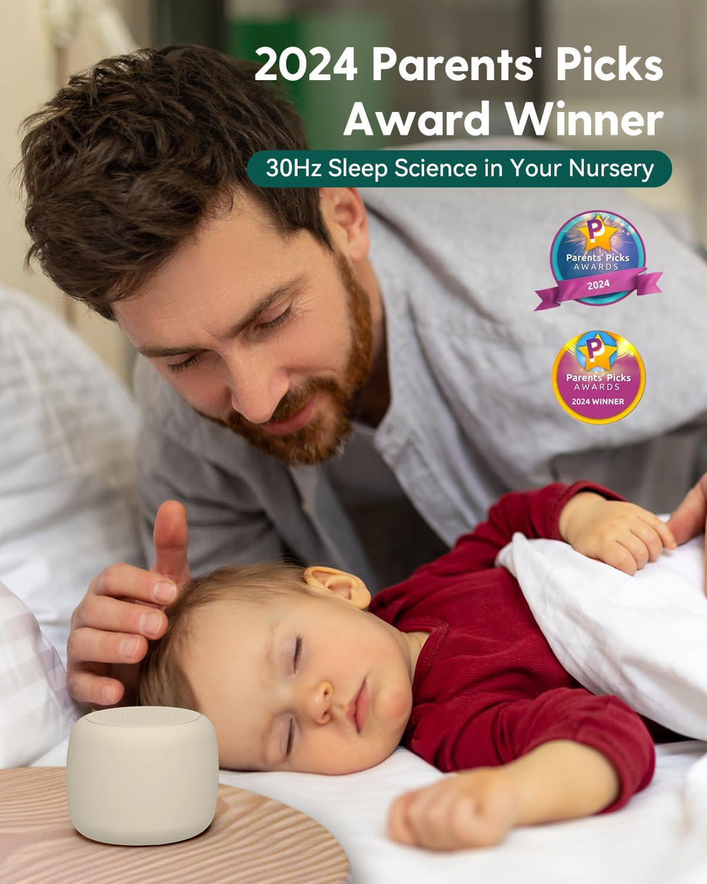 Babelio White Noise Sound Machine for Adults Kids Baby, Travel Sound Machine for Sleep, Mini and Portable, 15 Non-looping Sounds, Timer…