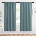 NICETOWN Greyish Blue Blackout Curtains Panels for Window, Thermal Insulated Rod Pocket Blackout Drapes/Draperies for Living Room (2…