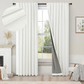 Pitalk Black Out Curtains 72 Inch Long 2 Panel Burg Lightweight Faux Linen Cute Blackout Bay Window Curtain Modern Neutral Drapes for Bedro…