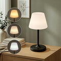 Audles Cordless Table Lamp, Waterproof Shower Lamp, 4000mAh Rechargeable Table Lamps, 3-Color Dimmable Light, Battery Operated Lamp Desk Ni…