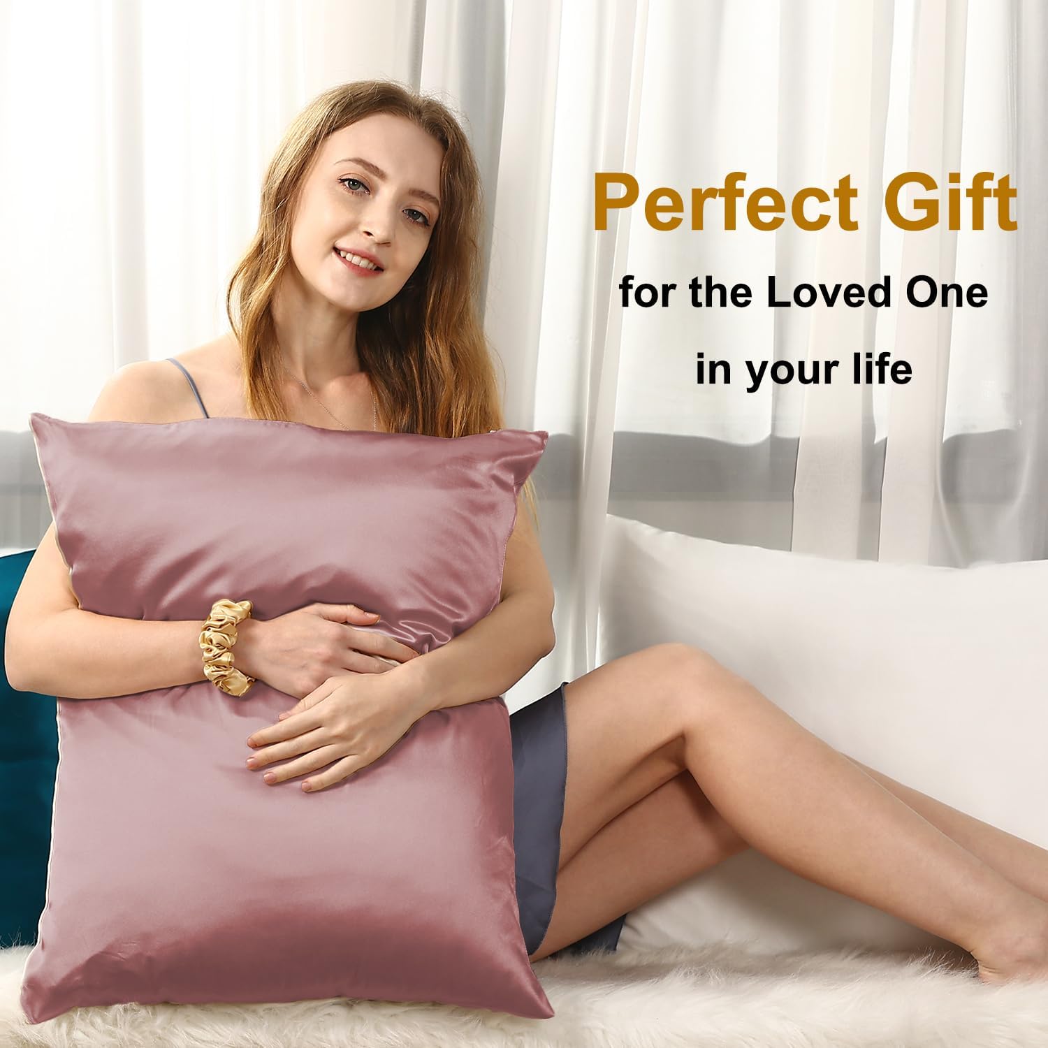 Ravmix Silk Pillowcase for Hair and Skin with Hidden Zipper, Ravmix Both Sides 21Momme Mulberry Silk Cooling Pillow Case Standard Size 20×2…