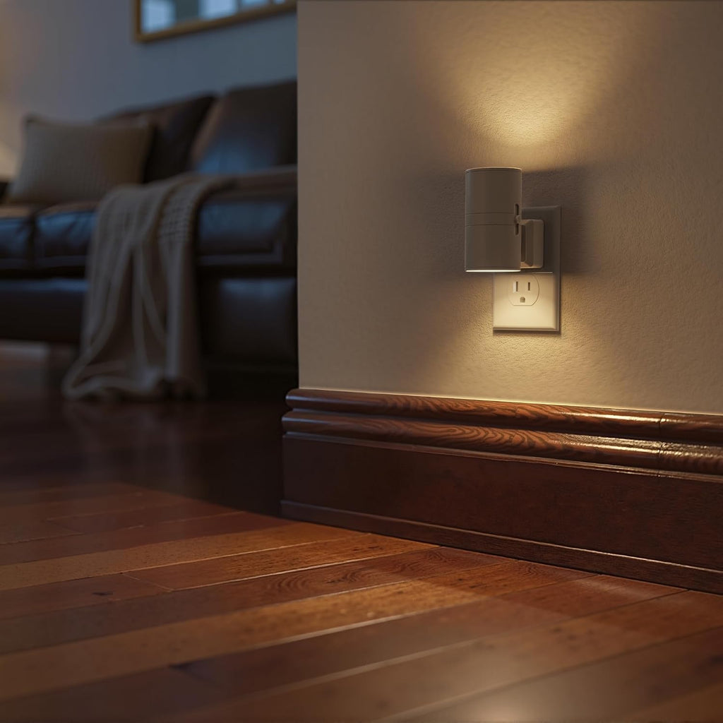 Briignite Night Lights Plug into Wall, Modern LED Night Light Plug in, Dusk to Dawn Sensor, Soft White 3000K, 0-100LM Adjustable…
