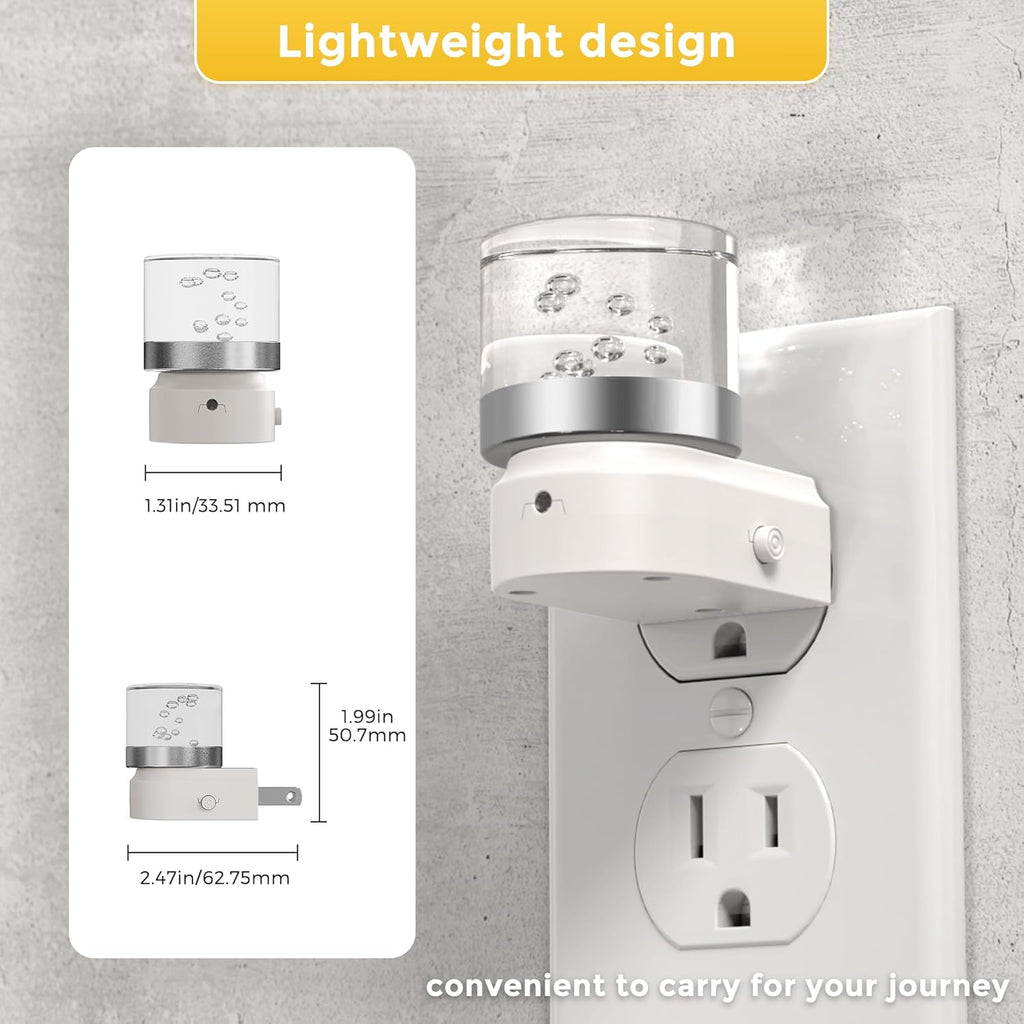 L LOHAS LED Night Light, Night Lights Plug into Wall, Color Changing Nightlight RGB with Dusk to Dawn Sensor, for Halloween, Christmas…