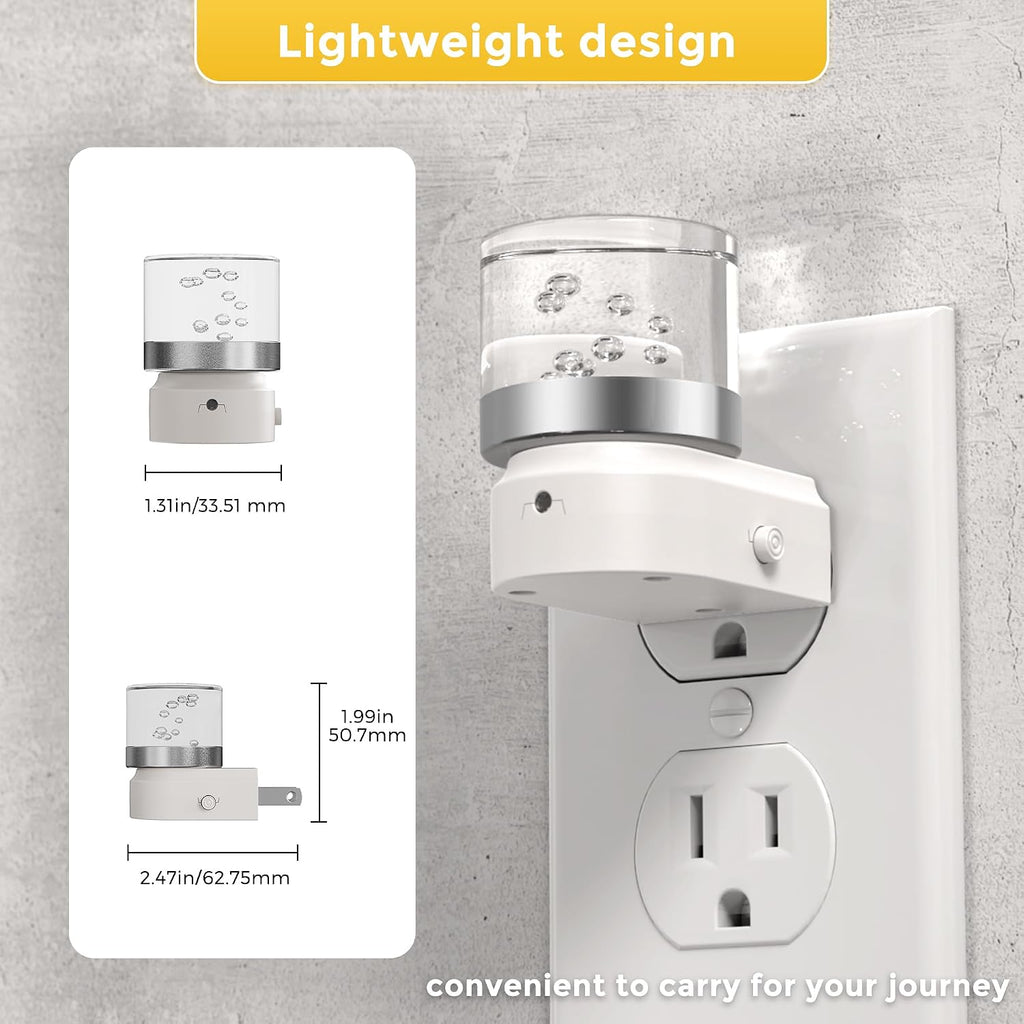 L LOHAS LED Night Light, 2 Pack Night Lights Plug into Wall, 3000K Soft Light LED NightLights, Built in Dusk to Dawn Sensor Bubble Wall…
