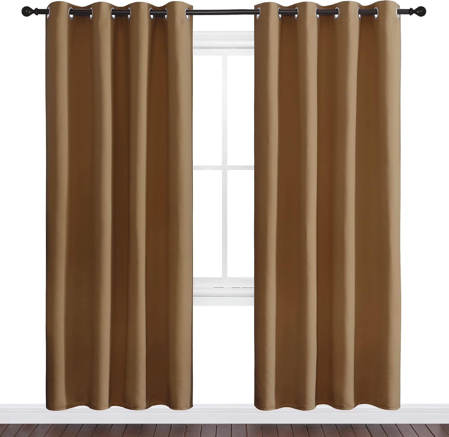 Nicetown Sleek Blackout Curtains 78 inches Length for Windows, Noise Reducing and Block Draft Panels for Door Doorway Laundry Office Luxury…