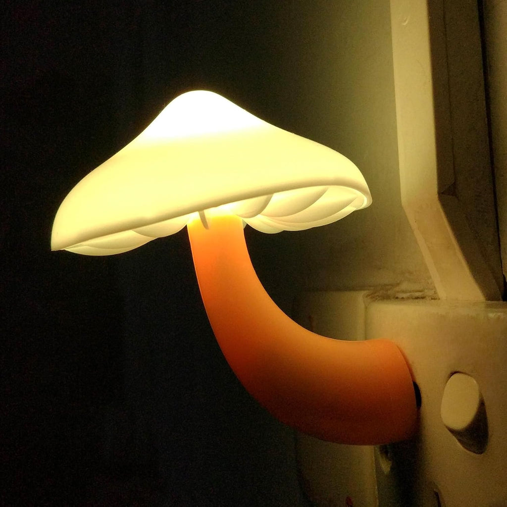 AUSAYE 2 Pack LED Mushroom Night Light Plug into Wall NightLight, Dusk to Dawn Sensor Wall Lamp Energy Saving Night Lights for Kids Adults…