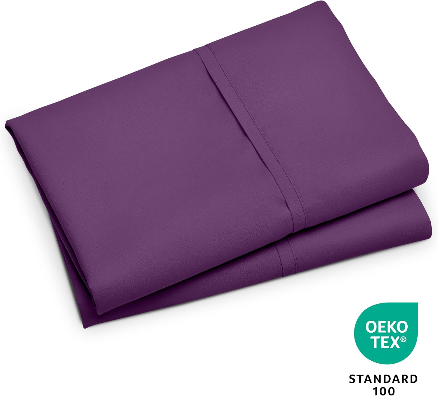 BareHome Bare Home Microfiber Pillow Cases - King Size Set of 2 - Cooling Pillowcases - Double Brushed - Plum Pillowcases Two Pack - Easy C…