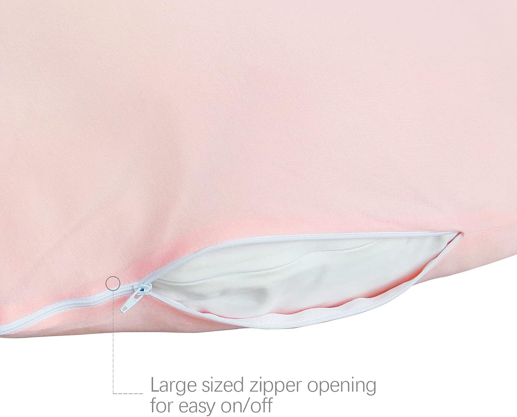 Pregnancy Pillow Cover U-Shaped 100% Cotton (ONLY Pillowcase), Super Soft Replacement Cover for Maternity Pillow, Full Body Pregnancy…