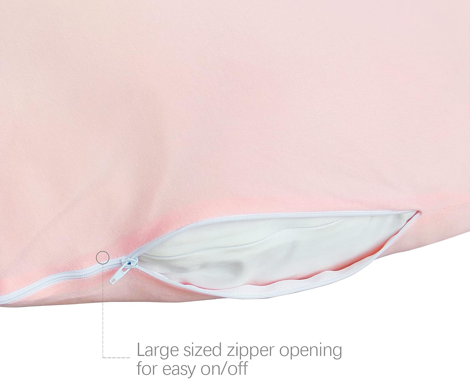 Pregnancy Pillow Cover U-Shaped 100% Cotton (ONLY Pillowcase), Super Soft Replacement Cover for Maternity Pillow, Full Body Pregnancy…